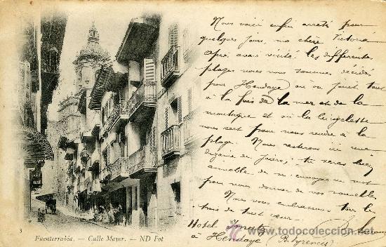 Postkarten: FUENTERRAB&Iacute;A.- CALLE MAYOR.- EDITOR NEUDIN ND FOT.  N&ordm; 3