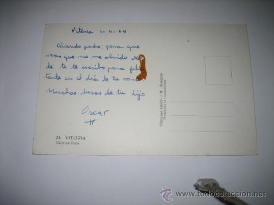 Postales: 24 VITORIA  CALLE DE POSTA - Foto 2