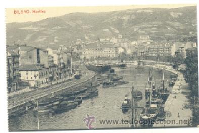 Postales: Postal BILBAO .. MUELLES - Foto 1