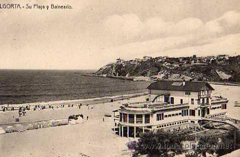 Postales: ALGORTA - SU PLAYA Y BALNEARIO - Foto 1
