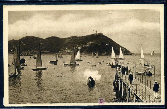 Postales: SAN SEBASTIAN : Hauser y Menet - Regatas en la Bahia