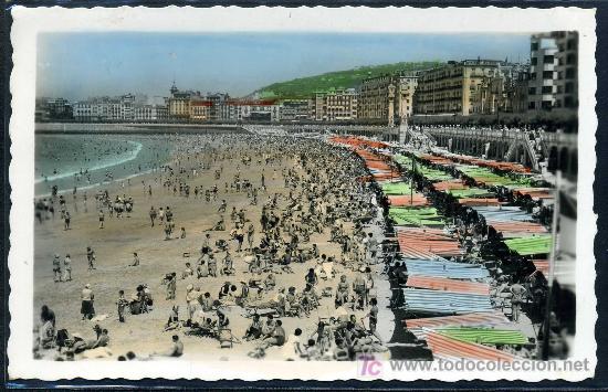 Postales: SAN SEBASTIAN : Ediciones Arribas - Playa de la Concha
