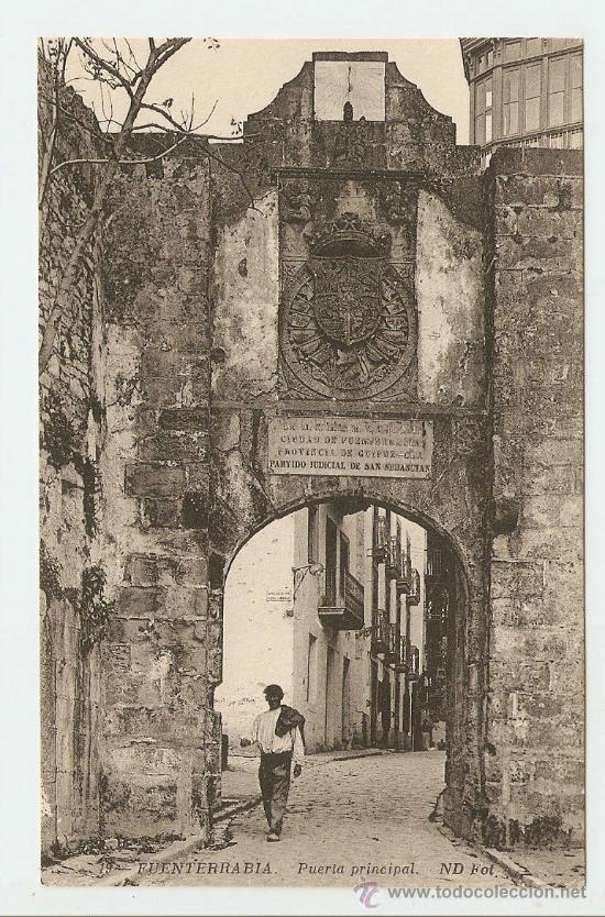 Postales: Fuenterrabia - Puerta principal - Foto 1