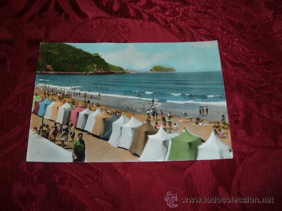 Postais: zarauz playa y raton de guetaria foto gar zarauz