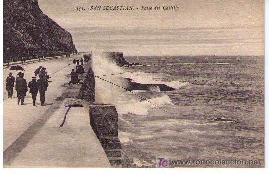 Postales: San Sebasti&aacute;n.Paseo del Castillo - Foto 1