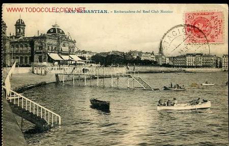 Cartes Postales: TARJETA POSTAL DE SAN SEBASTIAN N&ordm; 60-EMBARCADERO DEL REAL CLUB NAUTICO