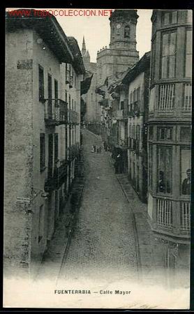 Postcards: TARJETA POSTAL DE FUENTERRABIA-CALLE MAYOR