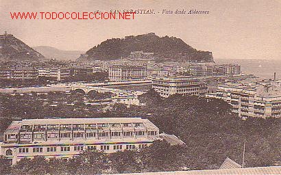 Postais: TARJETA POSTAL ANTIGUA DE SAN SEBASTIAN. N&ordm; 385. - VISTA DESDE ADALCONEA