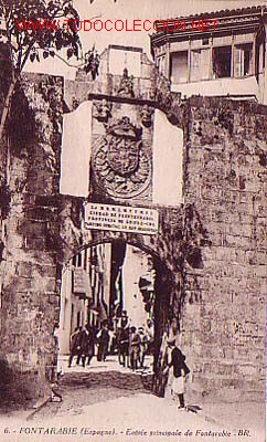 Postales: TARJETA POSTAL DE FUENTERRABIA N&ordm;6.-ENTRADA PRINCIPAL-.