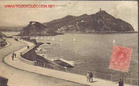 Postkarten: TARJETA POSTAL DE SAN SEBASTIAN N&ordm;142. NUEVO PASEO DEL CASTILLO.