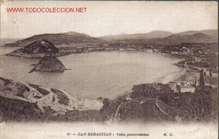 Postkarten: TARJETA POSTAL DE SAN SEBASTIAN N&ordm;47. VISTA PANORAMICA.