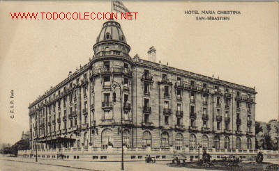 Postais: TARJETA POSTAL ANTIGUA DE SAN SEBASTIAN - HOTEL MARIA CHRISTINA