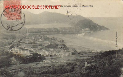 Postais: TARJETA POSTAL ANTIGUA DE SAN SEBASTIAN N&ordm;57 - VISTA TOMADA DESDE EL MONTE ULIA