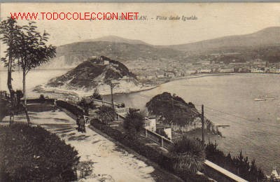 Postais: TARJETA POSTAL ANTIGUA DE SAN SEBASTIAN N&ordm;41 - VISTA DESDE IGUELDO