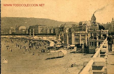 Postais: TARJETA POSTAL DE SAN SEBASTIAN N&ordm;7- CASETA REAL Y PERLA DEL OCEANO