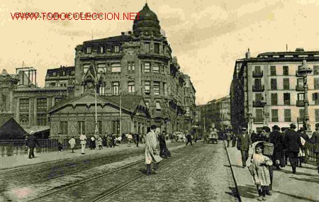 Postales: BILBAO, CALLE DE LA ESTACION. - Foto 1