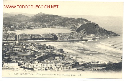 Postais: TARJETA POSTAL DE SAN SEBASTIAN. VISTA GENERAL TOMADA DESDE EL MONTE ULIA N&ordm; 7 LAURENT LEVI