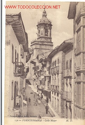 Postais: TARJETA POSTAL DE FUENTERRABIA. CALLE MAYOR MARCEL DELBOY