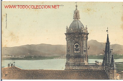 Postais: TARJETA POSTAL FUENTERRABIA.VISTA TOMADA DE LA TERRAZA DEL CASTILLO DE CARLOS V  TIBURCIO BERROTARAN
