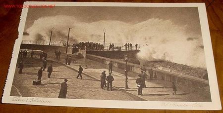 Postais: ANTIGUA POSTAL DE SAN SEBASTIAN - PAIS VASCO - EL ROMPE-OLAS - ED. GALARZA -  NO CIRCULADA.