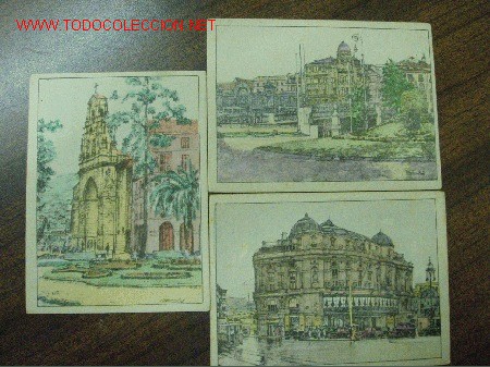 Postales: LOTE DE 3 POSTALES CON DIBUJOS DE BILBAO - Foto 1