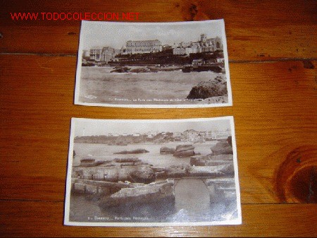 Postales: Dos postales de Biarritz - Foto 1