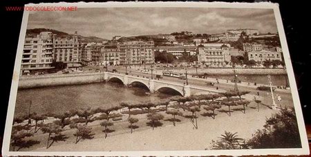 Cartes Postales: ANTIGUA POSTAL DE SAN SEBASTIAN - PUENTE DE SANTA CATALINA - NO CIRCULADA - FOTO GALARZA.