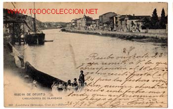Cartoline: RIBERA DE DEUSTO. CARGADEROS DE OLAVEAGA