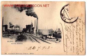 Postales: BILBAO. ALTOS HORNOS - Foto 1