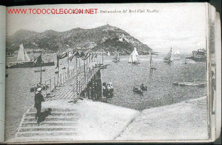 Postales: TARJETA POSTAL N&ordm; 74 DE SAN SEBASTIAN - EMBARCADERO DEL REAL CLUB NAUTICO