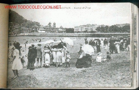 Postales: TARJETA POSTAL N&ordm; 78 DE SAN SEBASTIAN - ESCENAS DE PLAYA