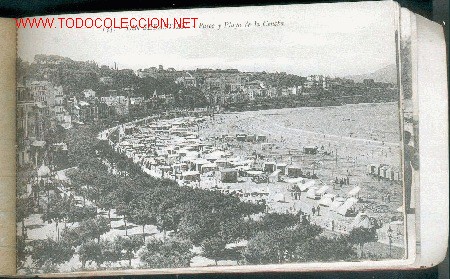 Postales: TARJETA POSTAL N&ordm; 135 DE SAN SEBASTIAN - PASEO Y PLAYA DE LA CONCHA