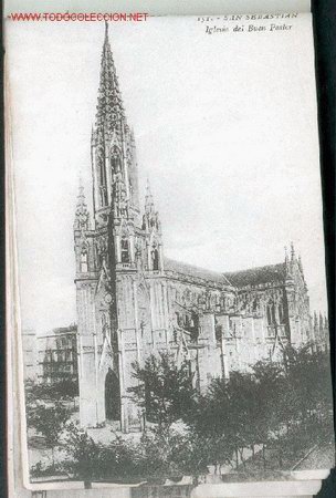Postales: TARJETA POSTAL N&ordm; 151 DE SAN SEBASTIAN - IGLESIA DEL BUEN PASTOR