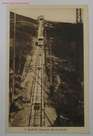 Postales: TARJETA POSTAL BILBAO. Funicular de Archanda - Foto 1