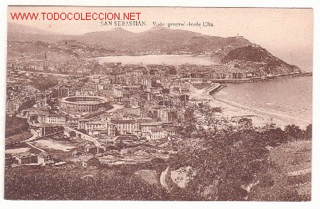 Postais: San Sebastian.- Vista general desde Ul&iacute;a
