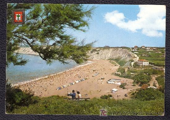 Postales: POSTAL DE VIZCAYA - ALGORTA. PLAYA DE ARRIGUNAGA - Foto 1