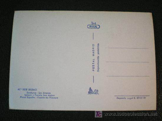 Postales: POSTAL DE BILBAO  - RECUERDO DE BILBAO - Foto 2