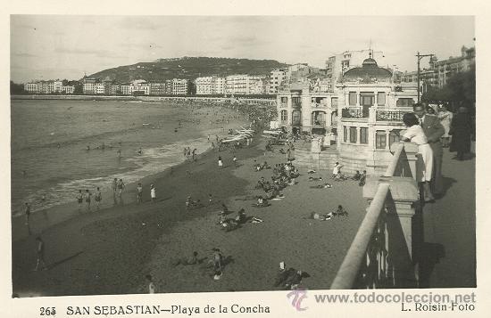 Postales: SAN SEBASTI&Aacute;N. PLAYA DE LA CONCHA. - Foto 1