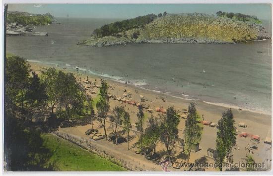 Postales: TARJETA POSTAL DE LEQUEITIO LA PLAYA BILBAO - Foto 1
