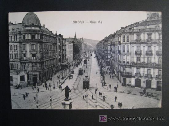Postales: BILBAO: GRAN VIA (LG). POSTAL - Foto 1