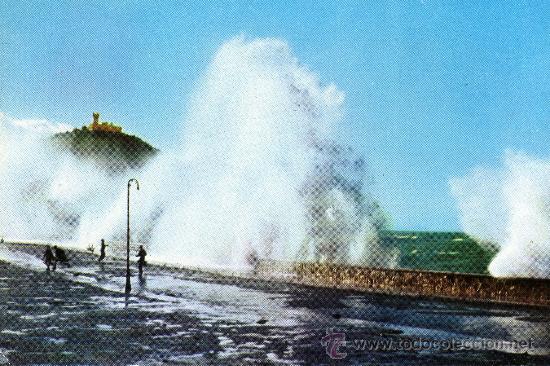 Postales: SAN SEBASTIAN-TEMPORAL - Foto 1