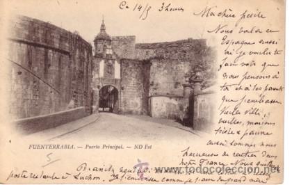 Postales: N&ordm; 2821 POSTAL FUENTERRABIA SIN DIVIDIR - Foto 1