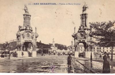 Postales: N&ordm; 2936 POSTAL SAN SEBASTIAN PUENTE DE MARIA CRISTINA
