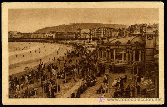 Postales: SAN SEBASTIAN : Gonzalez y Galarza - Playa de la Concha.