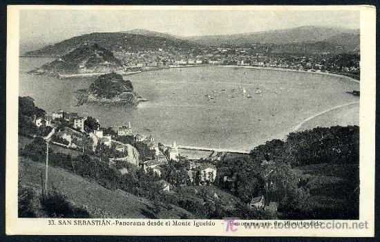 Postales: SAN SEBASTIAN : Roisin N&ordm; 33 - Panorama desde el Monte Igueldo. Fotografica.