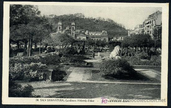 Postais: SAN SEBASTIAN : Roisin N&ordm; 24 - Jardines Alderdi-Eder. Fotografica.