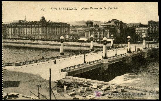 Postais: SAN SEBASTIAN : Gregorio G. Galarza N&ordm; 441 - Nuevo Puente de la Zurriola.