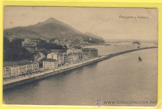 Postkarten: VIZCAYA - PORTUGALETE Y SANTURCE-ED-LG-BILBAO-VER DIFERENCIA CON OTRA SIMILARP-P-1269