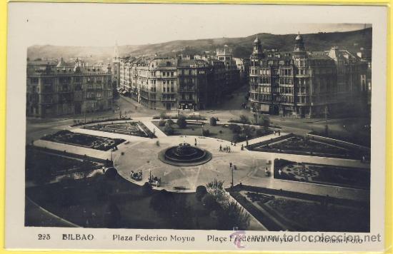 Postcards: VIZCAYA- 223 -BILBAO..PLAZA FEDERICOMOYUA - A&Ntilde;OS 53-FOT.L.ROSIN-BARCELONA-P-1276