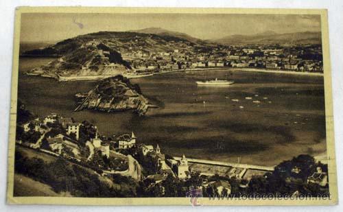 Postcards: Postal San Sebastian vista desde el Monte Igueldo